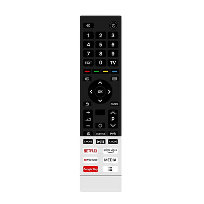 Universal Remote for Toshiiba Smart TVs – Compatible with LCD, LED, OLED, QLED, UHD, 4K Android TVs, Hot Keys for Netflix, Prime Video, YouTube, Google Play, and Media. - Flymaster Shop