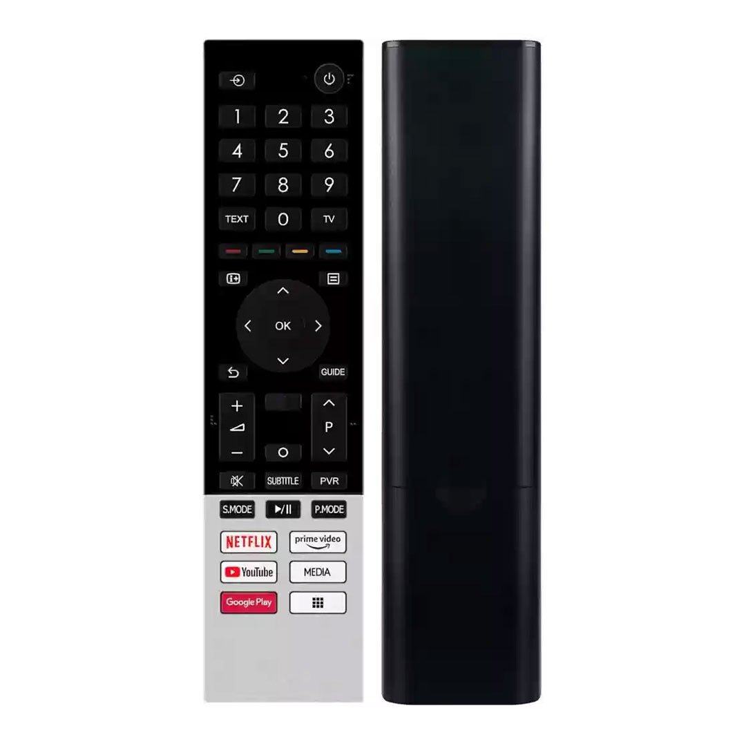 Universal Remote for Toshiiba Smart TVs – Compatible with LCD, LED, OLED, QLED, UHD, 4K Android TVs, Hot Keys for Netflix, Prime Video, YouTube, Google Play, and Media. - Flymaster Shop