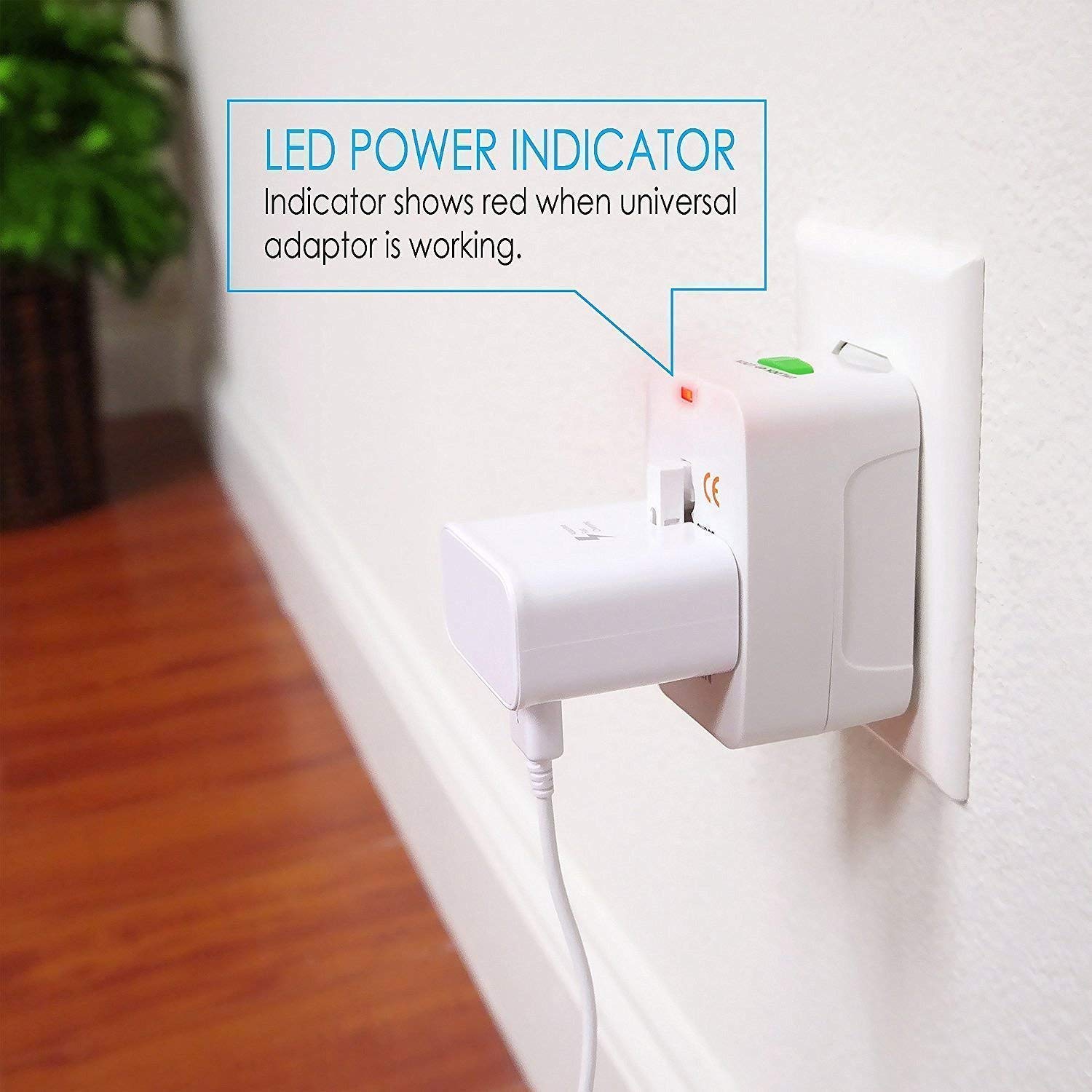 Universal Worldwide International Travel Adapter Plug | Travel Accessories | Includes Surge Protector - Flymaster Shop