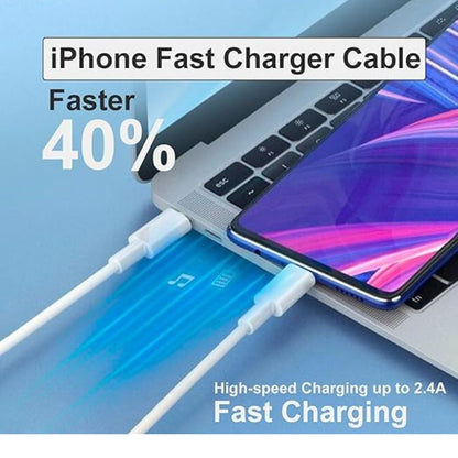 USB-C to Lightning Cable 1M [Apple MFi Certified] – 60W Fast Charging Cable for iPhone 14/13/12 Series, iPad & More - Flymaster Shop
