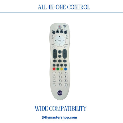 Videocon D2H Remote Original for Set Top Box | Remote Videocon D2H Compatible for HD Box TV & D2H (Non Voice | Not RF) (Exactly Same Remote Will Work Only) - Flymaster Shop