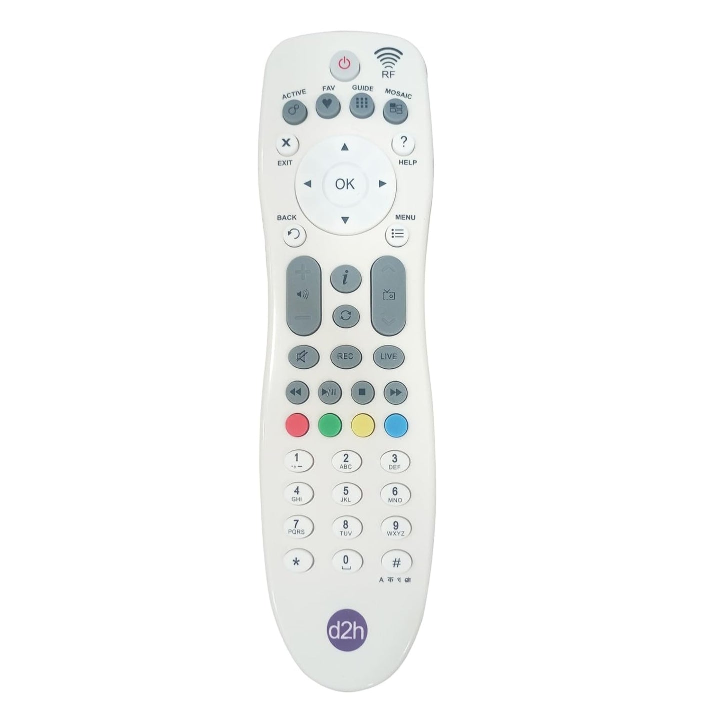 Videocon D2H Remote Original for Set Top Box | Remote Videocon D2H Compatible for HD Box TV & D2H (Non Voice | Not RF) (Exactly Same Remote Will Work Only) - Flymaster Shop