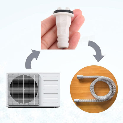 Water Drain Outlet Pipe Adapter Nozzle Hose Connector Straight Type for Air Conditioners - 1 No. - Flymaster Shop