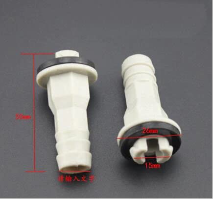 Water Drain Outlet Pipe Adapter Nozzle Hose Connector Straight Type for Air Conditioners - 1 No. - Flymaster Shop