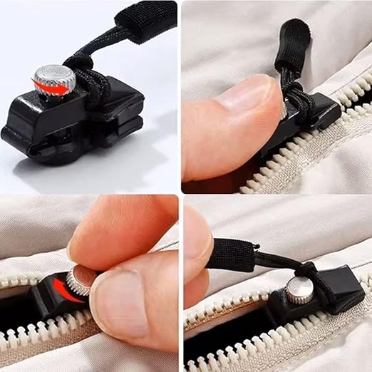 Zipper Repair Kit – Instant Zipper Sliders & Pull Tabs for Bags, Jackets & Garments (Pack of 5) - Flymaster Shop