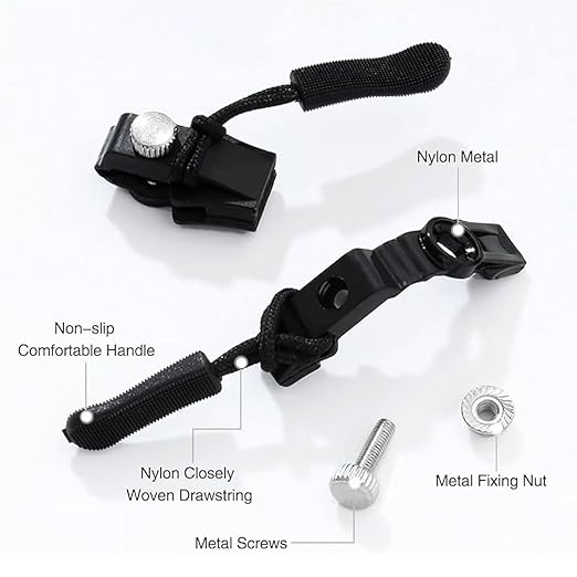 Zipper Repair Kit – Instant Zipper Sliders & Pull Tabs for Bags, Jackets & Garments (Pack of 5) - Flymaster Shop