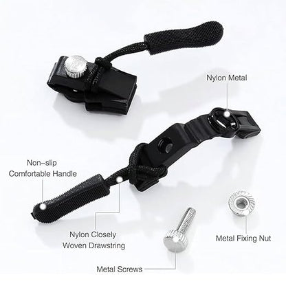 Zipper Repair Kit – Instant Zipper Sliders & Pull Tabs for Bags, Jackets & Garments (Pack of 5) - Flymaster Shop