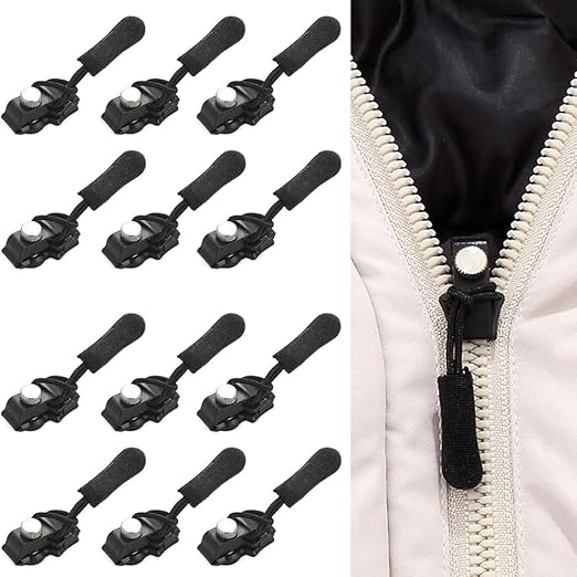Zipper Repair Kit – Instant Zipper Sliders & Pull Tabs for Bags, Jackets & Garments (Pack of 5) - Flymaster Shop