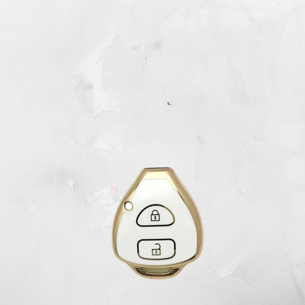 Toyota Innova/Fortuner/Corolla 2 Button Key | Car Key Accessories | Soft TPU Premium Cover with Compatibility and Protection