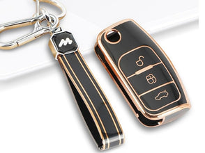 Ecosport, Ford Fiesta, and Figo Flip Key Compatible | Car Accessories |  Protects and Decorates Car Key