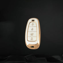 Hyundai Tucson | Car Accessories | Protects and Adds Style to your 4 Button Smart Key (White)