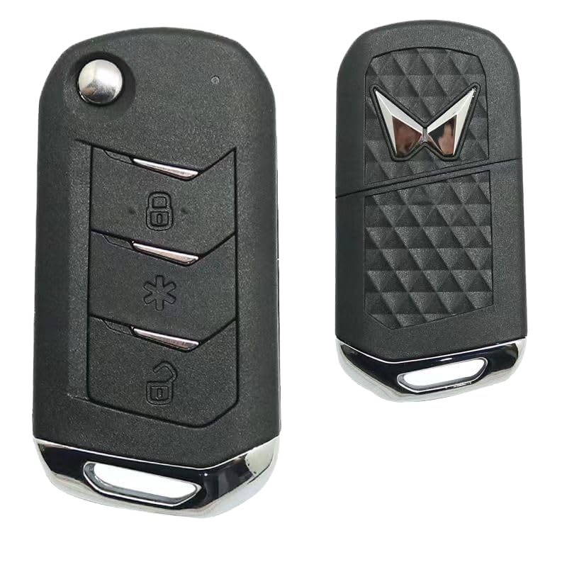 SCORPIO BS6, Mahindra Thar, Marazzo, New Bolero NEO | Car Key Shell |  3 Button flip Key (Without Blade) Compatible, Durable Design.