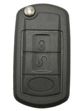 Land Rover LR3 Discovery Range Sport | Car Accessories |  3 Buttons Uncut Blank Flip Folding Keyless Entry Remote Cover Casing - Black