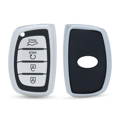 Hyundai Alcazar and Creta 2021 2022 & 2023 | Car Accessories | Protects and Adds Style to Car Key, 4 Button Smart Key - Flymaster Shop