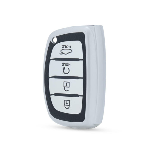 Hyundai Alcazar and Creta 2021 2022 & 2023 | Car Accessories | Protects and Adds Style to Car Key, 4 Button Smart Key - Flymaster Shop