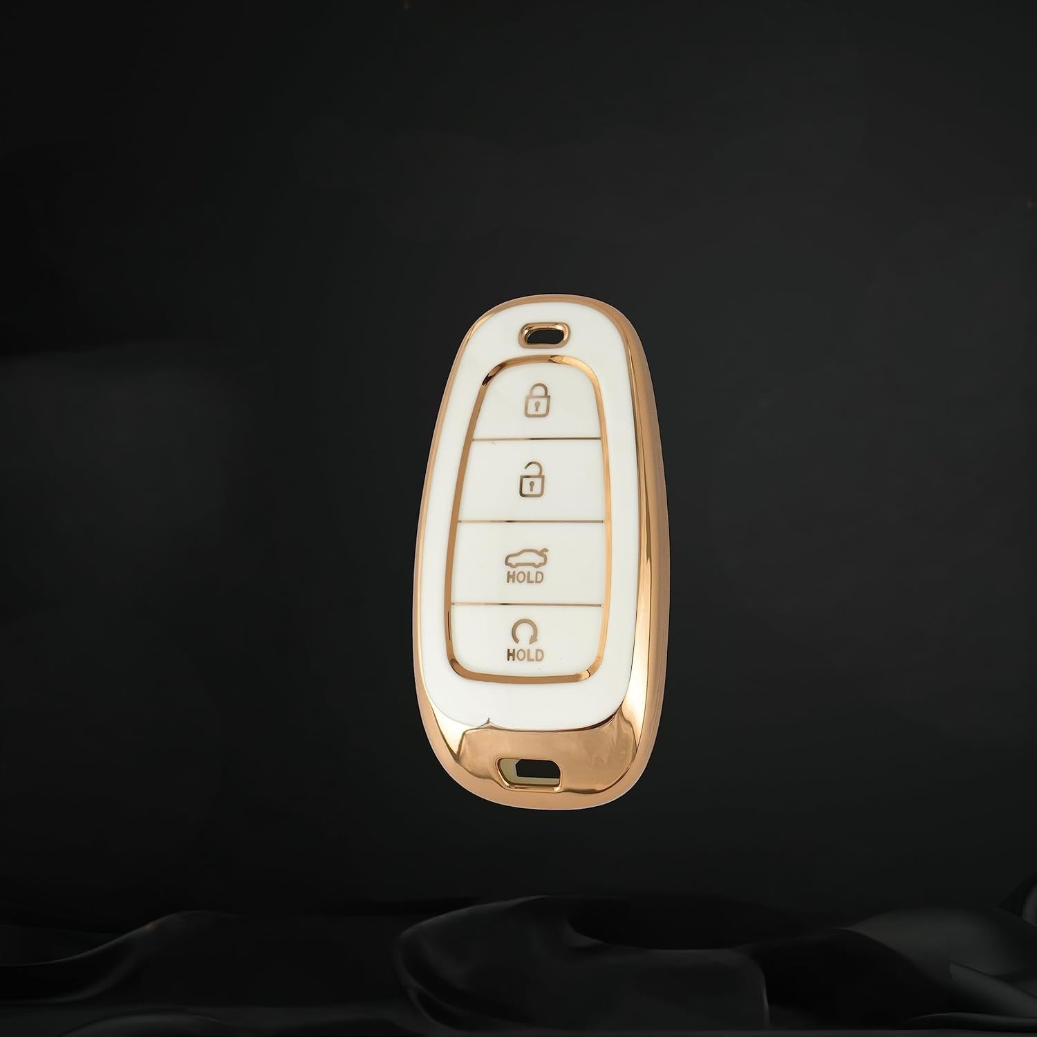 Hyundai Tucson | Car Accessories | Protects and Adds Style to your 4 Button Smart Key (White) - Flymaster Shop