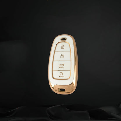 Hyundai Tucson | Car Accessories | Protects and Adds Style to your 4 Button Smart Key (White) - Flymaster Shop