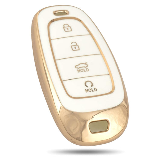 Hyundai Tucson | Car Accessories | Protects and Adds Style to your 4 Button Smart Key (White) - Flymaster Shop