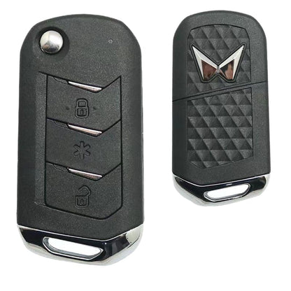 SCORPIO BS6, Mahindra Thar, Marazzo, New Bolero NEO | Car Key Shell | 3 Button flip Key (Without Blade) Compatible, Durable Design. - Flymaster Shop