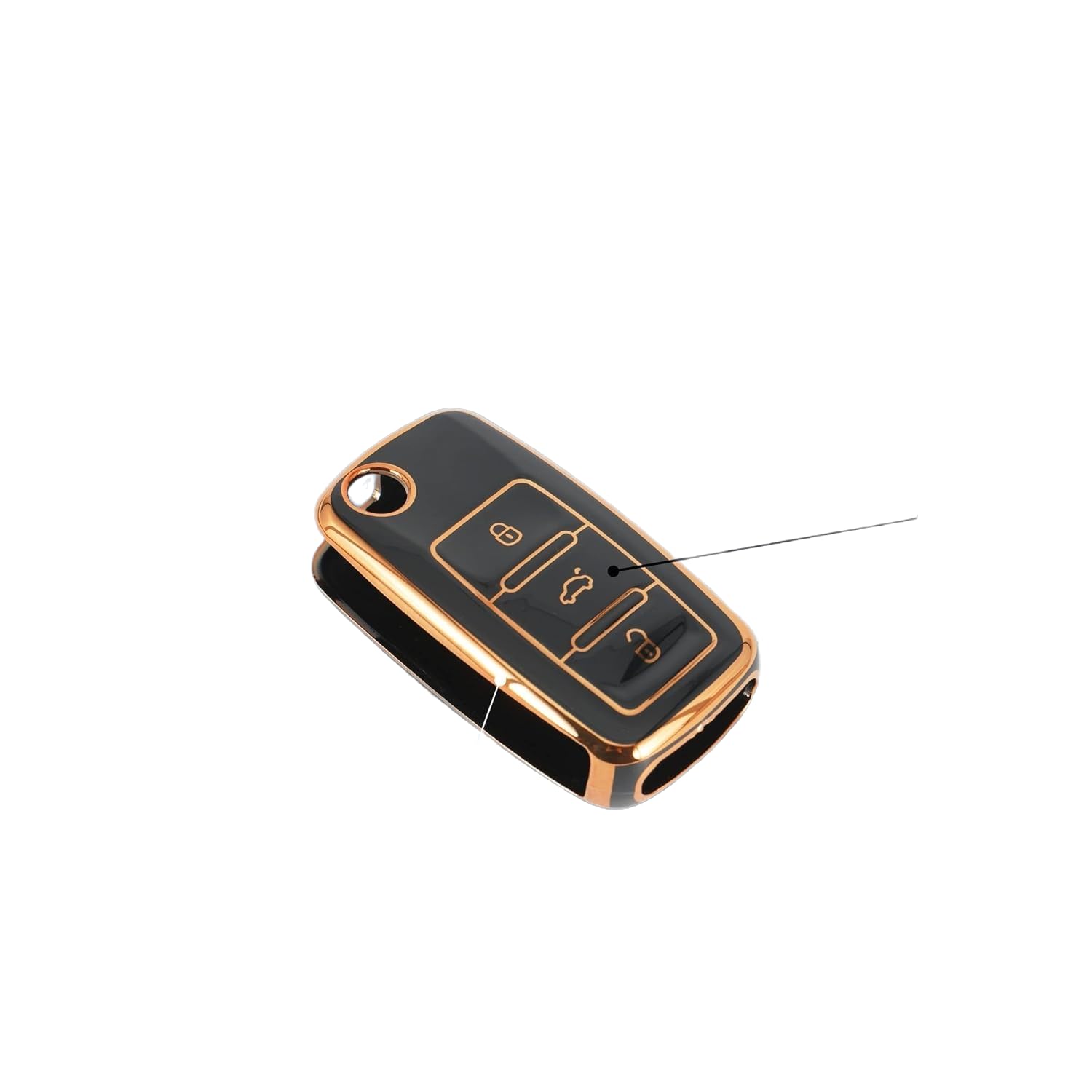 Skoda Rapid, Yeti, Superb, Laura, Fabia, Octavia 2014, Volkswagen Jetta, Vento, Polo, Ameo Flip Key | Car Key Cover | Protects and adds style to your car key with a perfect fit design. - Flymaster Shop