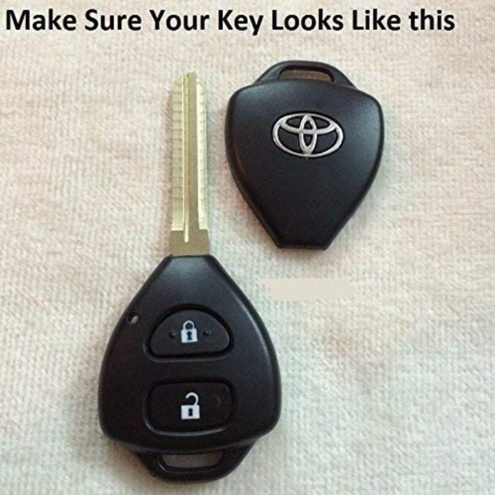 Toyota Innova/Fortuner/Corolla 2 Button Key | Car Key Accessories | Soft TPU Premium Cover with Compatibility and Protection - Flymaster Shop
